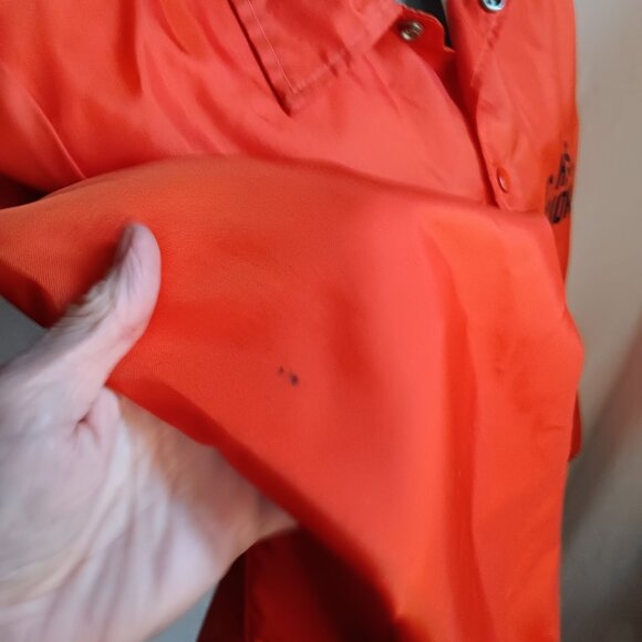 Men's Medium Vintage Nebraska Longhorns Coaches Jacket Flannel Lined 1980's - Picture 6 of 7